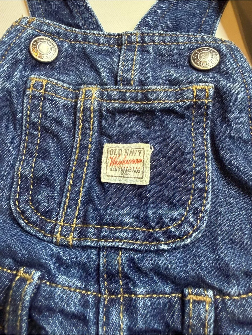 Old Navy Dark Blue Denim Overalls for Kids